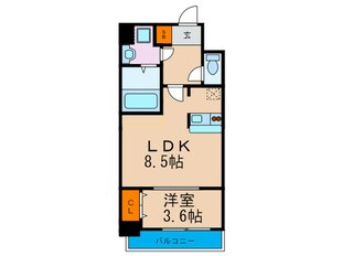 ｴ-ﾙﾘﾍﾞﾙﾃ大阪ＷＥＳＴの物件間取画像